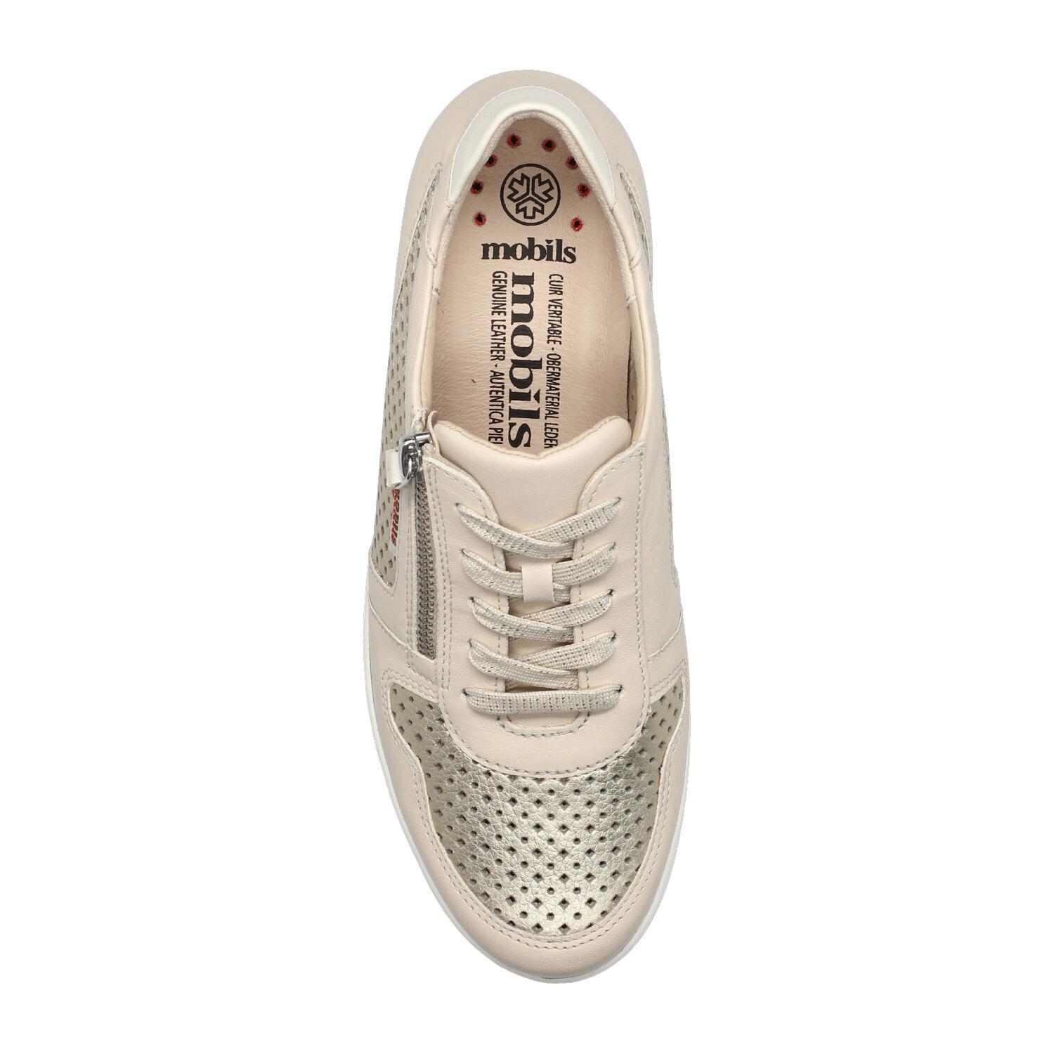 lacets femme modèle Abby perf Blanc casse - Mephisto